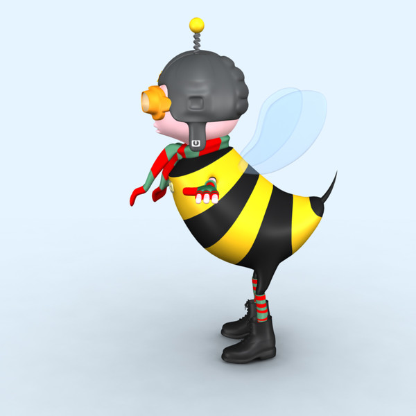 3d cartoon bee model - cartoon bee by Darko Krstevski